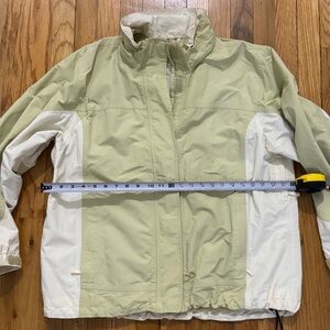 Two-Tone Green and Cream Jacket